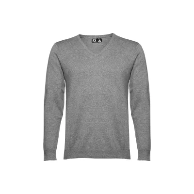 THC Milan – Pull col V pour homme en coton et polyamide
