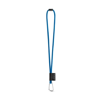 SET Lanyard TUBE Long (Ø 7 mm) avec mousqueton en forme de D de 55 mm et fermoir de sécurité Ø 7 mm