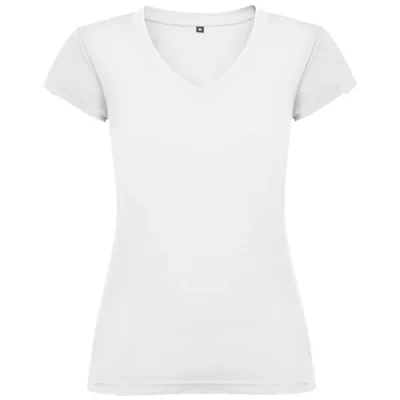 T-shirt de 155 g/m² Victoria à col en V et manches courtes pour femme