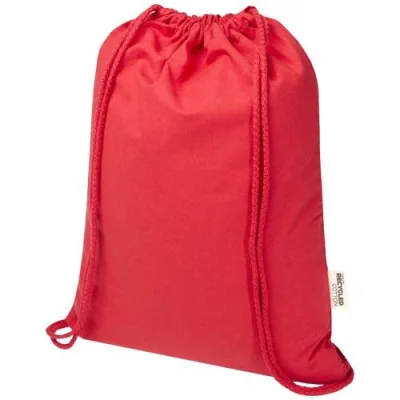 Sac Peru Blend de 5 L avec cordon en coton recyclé 180 g/m2 certifié GRS