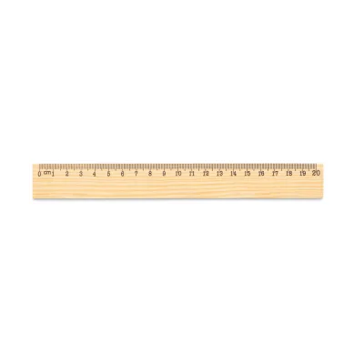 Wesley 20 – Règle en bois de pin avec échelle graduée de 20 cm