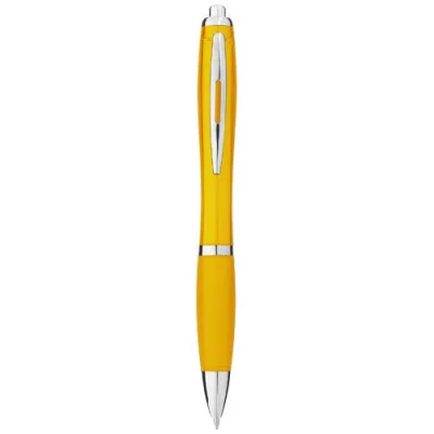 Stylo bille avec corps et grip colorés Nash (encre bleue)