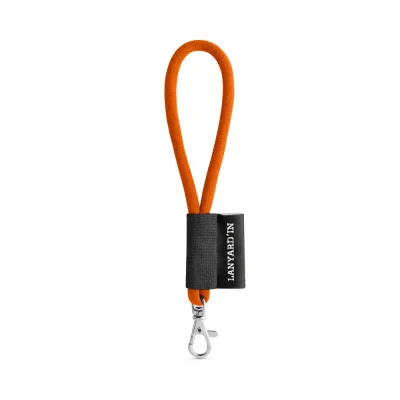 SET Lanyard TUBE Short (Ø 7 mm) avec mousqueton à doigt de 9 mm