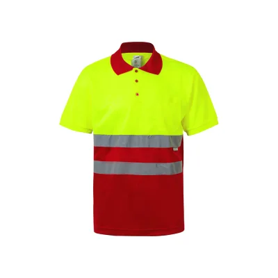 VL Cupid – Polo piqué bicolore (160g/m²) à manches courtes, en polyester (100%)