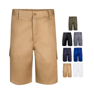 VL Chione – Bermuda sergé, multipoches (200g/m²), en coton (35%) et polyester (65%)