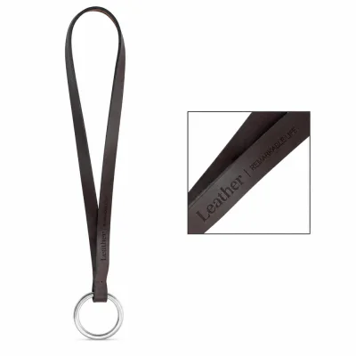Échantillon imprimé de Lanyard LEATHER Short Slim (10 mm)