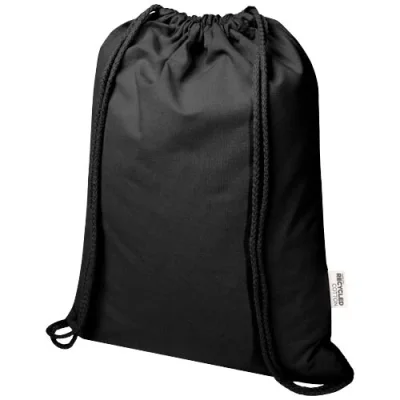 Sac Peru Blend de 5 L avec cordon en coton recyclé 180 g/m2 certifié GRS