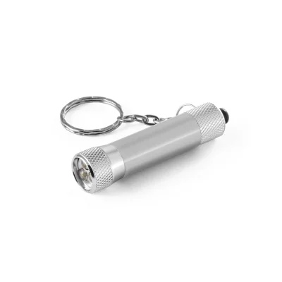 Re-Lergan – Porte-clés en aluminium (92 % recyclé) avec lampe de poche LED à 3 lumières