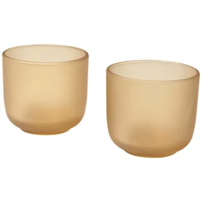 Gobelets en verre Male de 200 ml - lot de 2 en finition mate