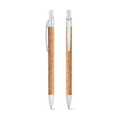 Natura – Stylo en liège et aluminium recyclé (100 % rAL) avec clip