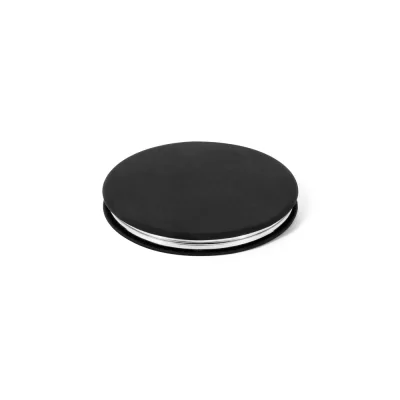 Freya – Miroir rond double face avec extérieur en PU mat