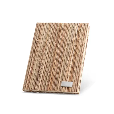 Neruda – Bloc-notes A5 avec couverture rigide en fibre de paille naturelle
