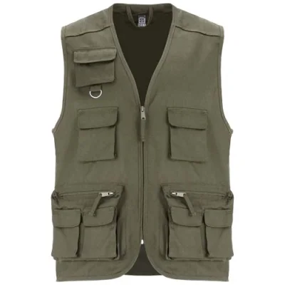 Gilet de travail multi-poches à col en V Venera de 200 g/m2