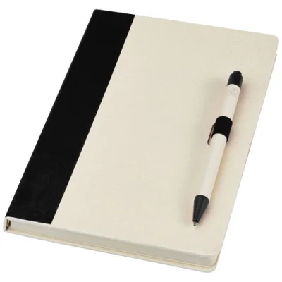 Ensemble carnet de notes format A5 et stylo bille, à partir de briques de lait recyclées, Dairy Dream