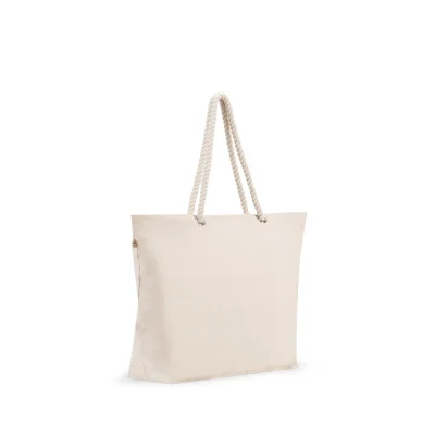 Athens – Sac de plage en coton recyclé (70 %) et polyester recyclé (30 %) (220 g/m²)