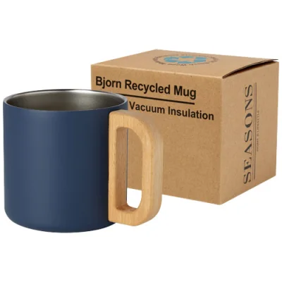 Tasse Bjorn de 360 ml en acier inoxydable recyclé certifiée RCS avec isolation sous vide et couche de cuivre