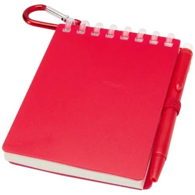 Ensemble carnet souple d’extérieur recyclé et stylo bille (encre noire) Lig Mini