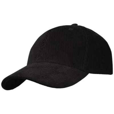 Casquette 6 panneaux de 280 g/m² Hutton en velours côtelé recyclé