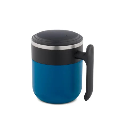 Maldini – Mug de voyage avec paroi intérieure en acier inoxydable et finition mate, 400 mL