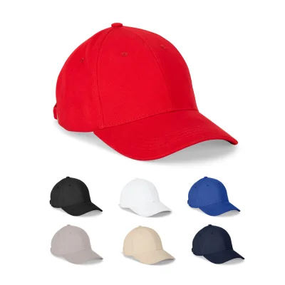 Nathan – Casquette 100 % coton (260 g/m²) à 6 panneaux