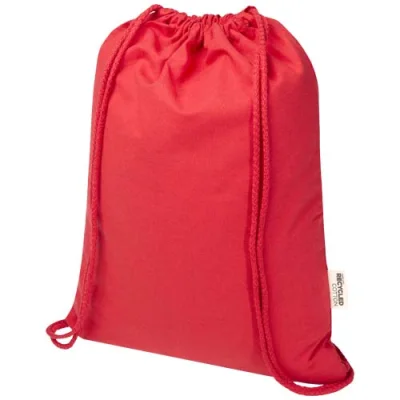 Sac Peru Blend de 5 L avec cordon en coton recyclé 180 g/m2 certifié GRS