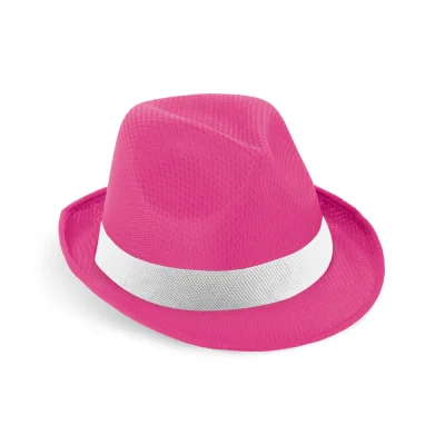 Manolo Poli – Chapeau en PP avec ruban en polyester blanc