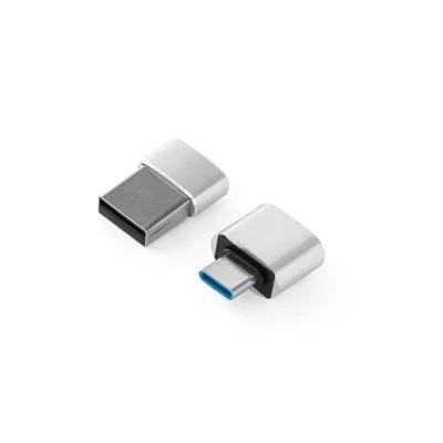 Minsky – Jeu de 2 adaptateurs USB-A / USB-C en aluminium