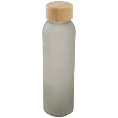 Bouteille en verre sodocalcique mat Lume de 500 ml avec couvercle en bambou