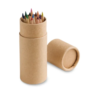 Cylinder – Boîte avec 12 crayons de couleur