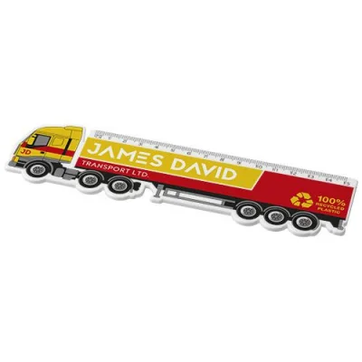 Règle Tait de 15 cm en plastique recyclé en forme de camion