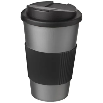 Gobelet isolant Americano® 350ml avec bandeau antidérapant et couvercle anti-fuite