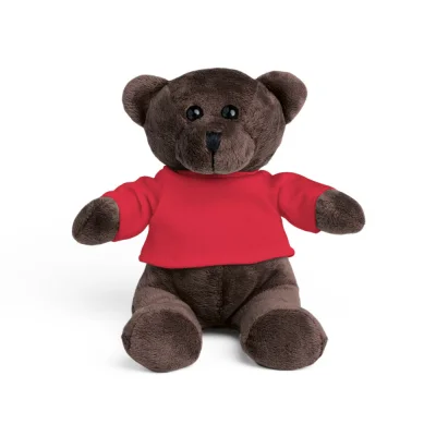 Bear – Peluche en polyester, en forme d’ours, avec t-shirt