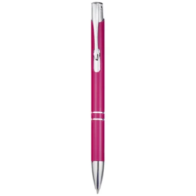 Stylo bille rétractable en aluminium Moneta (encre bleue)