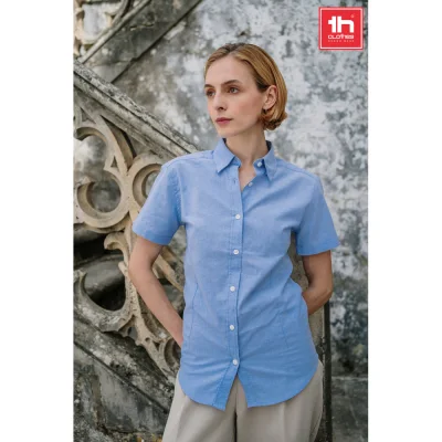 THC London Women – Chemise oxford à manches courtes pour femmes