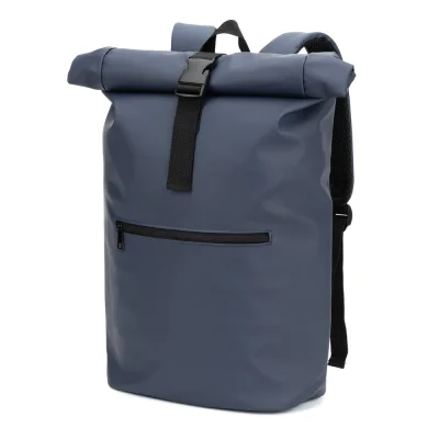 Portland – Sac à dos à enroulement en PU avec poche pour ordinateur portable 16 pouces