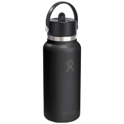 Gourde isotherme en acier inoxydable Hydro Flask à large goulot, d'une contenance de 946 ml, avec bouchon à paille