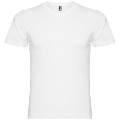 T-shirt de 155 g/m² Samoyedo à col en V et manches courtes pour homme