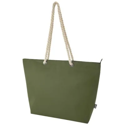 Sac shopping Panama recyclé GRS isotherme de plage avec poignées en cordelette 23L