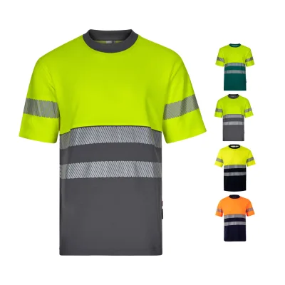 VL Bastet – T-shirt piqué bicolore (150g/m²), en coton (55%) et polyester (45%)