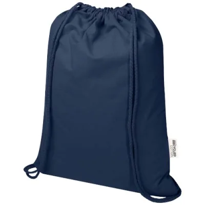 Sac Peru Blend de 5 L avec cordon en coton recyclé 180 g/m2 certifié GRS