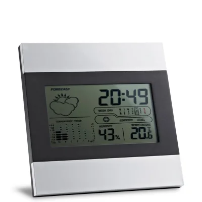 Dene – Station météo de bureau avec écran LCD en aluminium et ABS