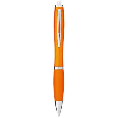 Stylo bille avec corps et grip colorés Nash (encre bleue)