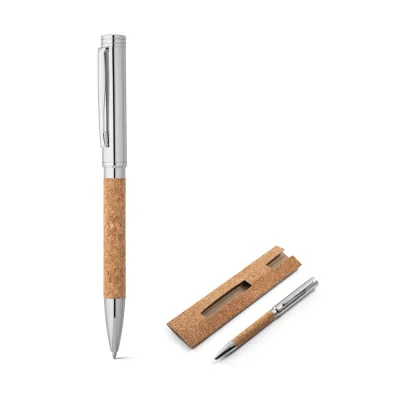 Corko – Stylo à bille en liège et métal avec mécanisme twist