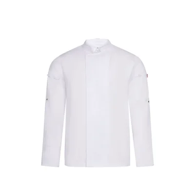 VL Agni – Veste de cuisine unisexe (190 g/m²) en coton (35 %) et polyester recyclé (65 %)