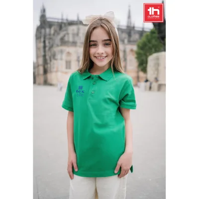 THC Adam Kids – Polo à manches courtes en coton pour enfants (unisexe)