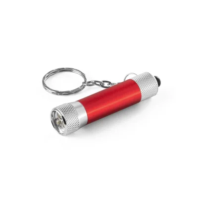 Lergan – Porte-clés en aluminium avec lampe de poche 3 LED