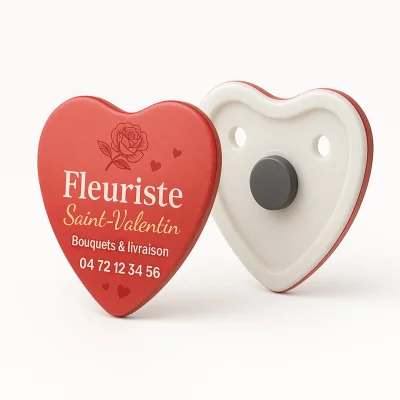 Magnet rigide coeur 5 x 5 cm