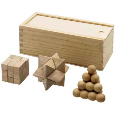 Casse-tête chinois Brainiac 3 pièces en bois