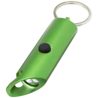Lumière LED IPX Flare en aluminium recyclé et ouvre-bouteille avec porte-clés
