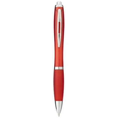 Stylo bille avec corps et grip colorés Nash (encre bleue)